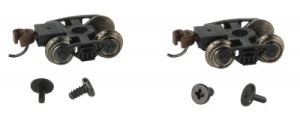 N Roller Bearing Freight Trucks w/Wheels/6pr