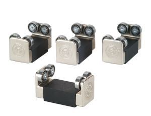 HO/On30 EZ Riders w/BB Rollers/4pc