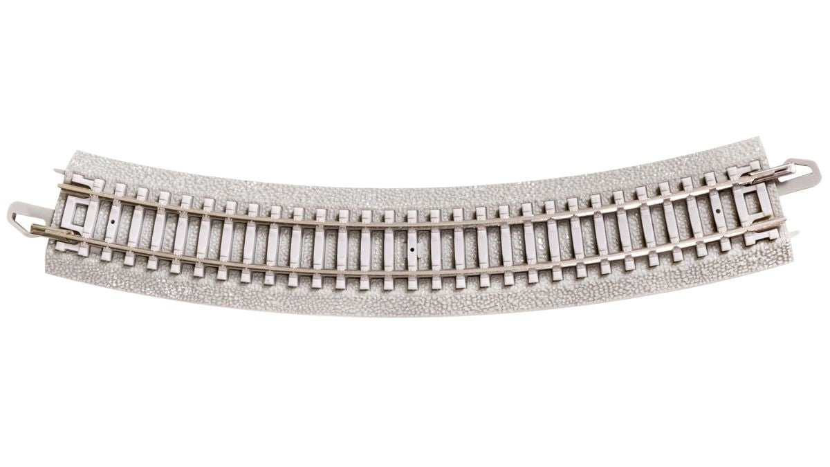 N Concrete Ties 11.25 Radius Curved Track (6/Card)