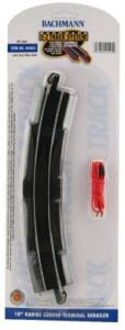 HO EZ Track Steel 18''R Term.Rerailer