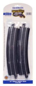 HO EZ Track Steel 22''R/4cd