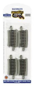 HO EZ Track NS 1/3-18''R/4cd