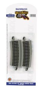 HO EZ Track NS 1/2-18''R/4cd