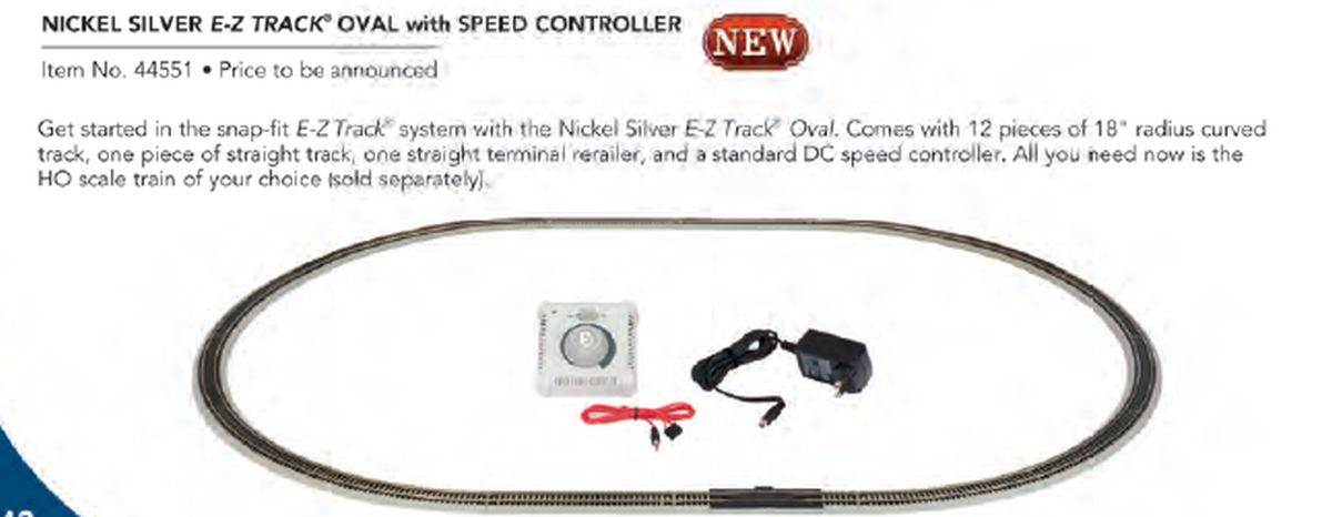 HO EZ Track NS Oval w/Speed Control