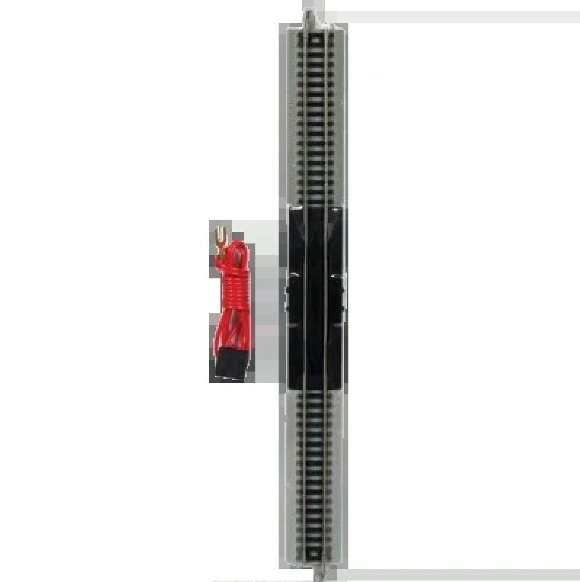 N E-Z Track NS 5 STRAIGHT TERMINAL RERAILER w/WIRE (1/card)