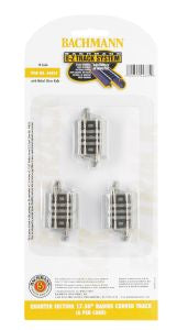 N EZ Track 1/4-17.50'''R/6cd
