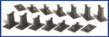 N EZ Track Graduated Pier Set/16pc