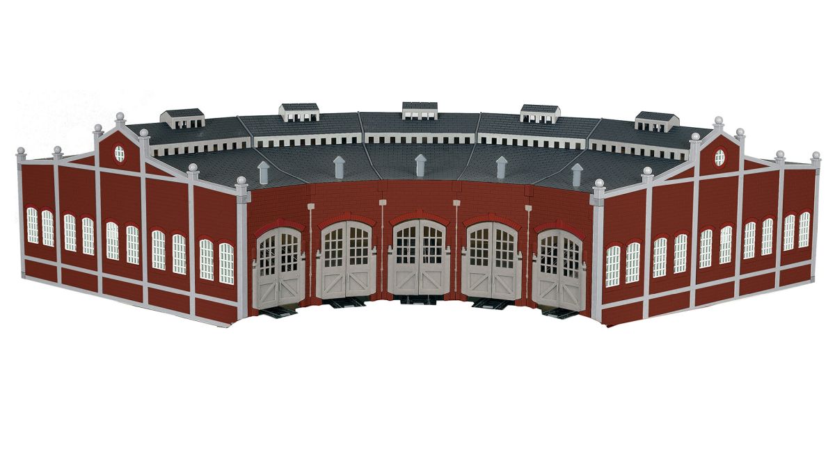 HO 5-Bay Roundhouse w/NS EZ Track