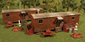 HO Plasticville Railroad Work Sheds/2pc