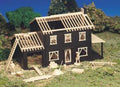 HO Plasticville House Under Construction