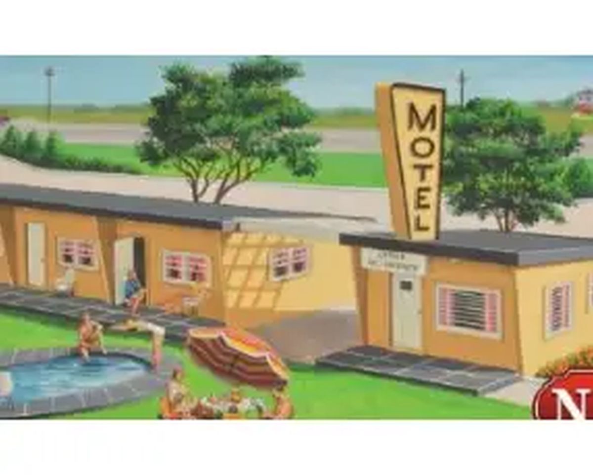HO Plasticville 75th Anniversary Motel