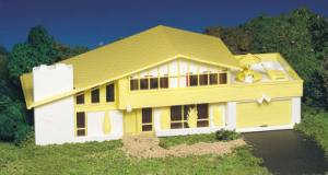 HO Plasticville Contemporary House