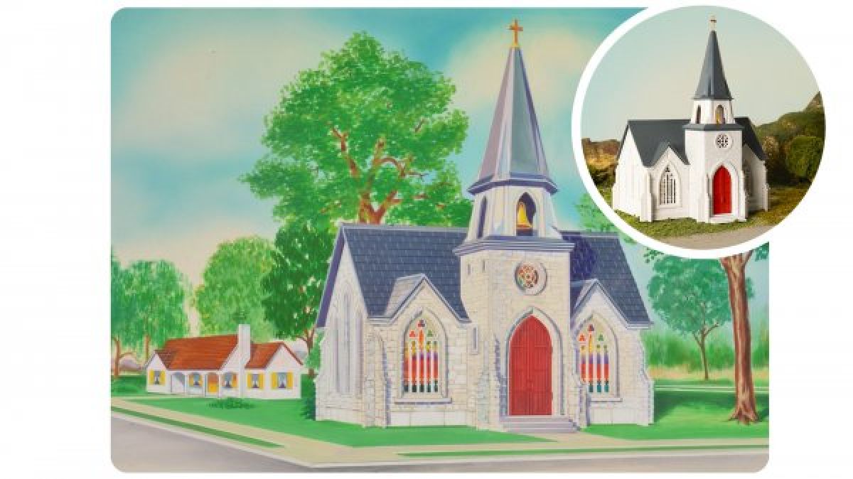 O Plasticville 75th Anniversary Cathedral