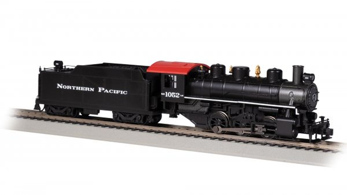 HO 0-6-0 Steam Loco w/Tender NP #1052 w/Smoke