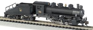 N 0-6-0 Steam Loco w/Tender CNJ #106