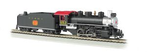 HO 0-6-0 Steam Loco w/Tender NC&StL #152 w/Smoke
