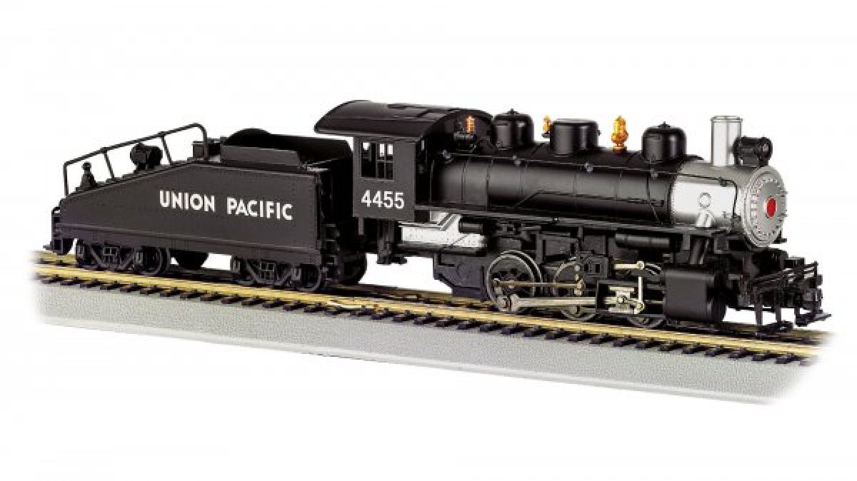 HO 0-6-0 Steam Loco w/Slope Tender UP #4455 w/Smoke