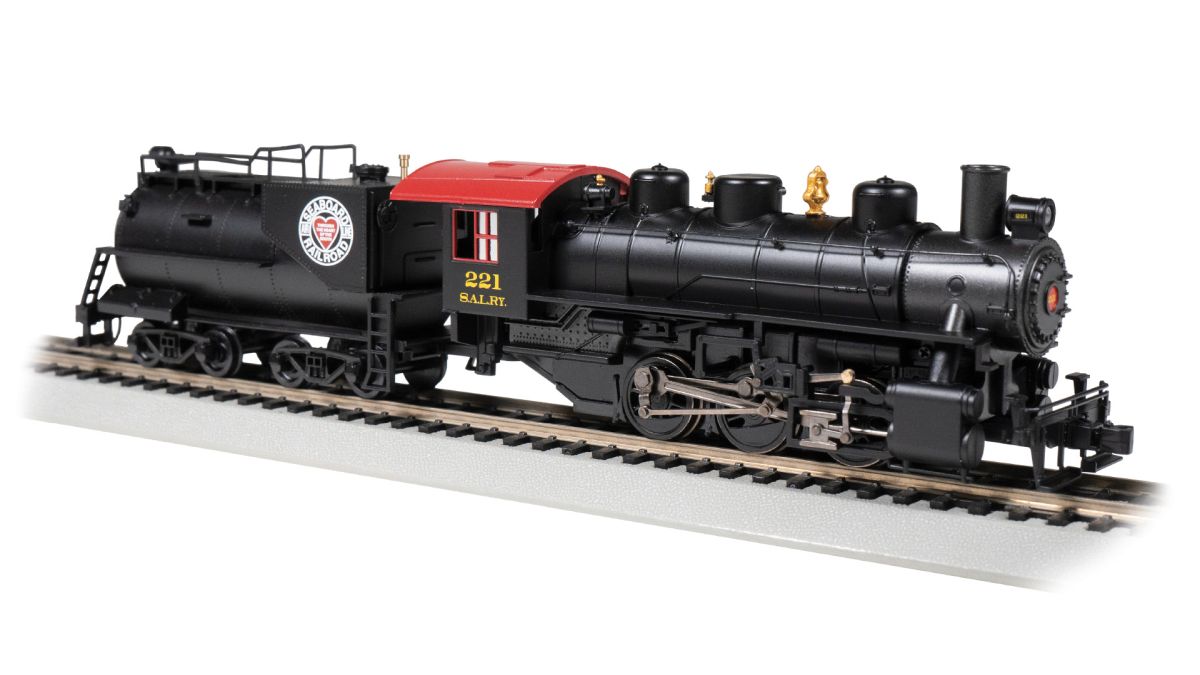 HO 0-6-0 Steam Loco w/Slope Tender SBD #221 w/Smoke