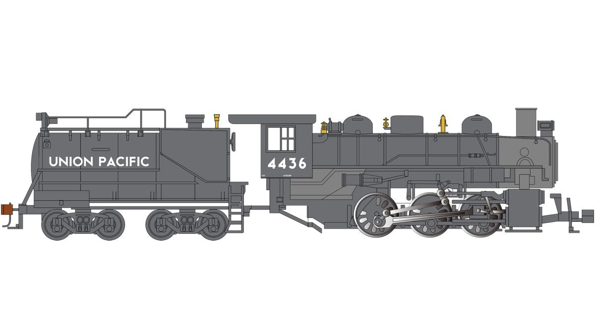HO USRA 0-6-0 W/Smoke & Vanderbilt Tender - UP #4436