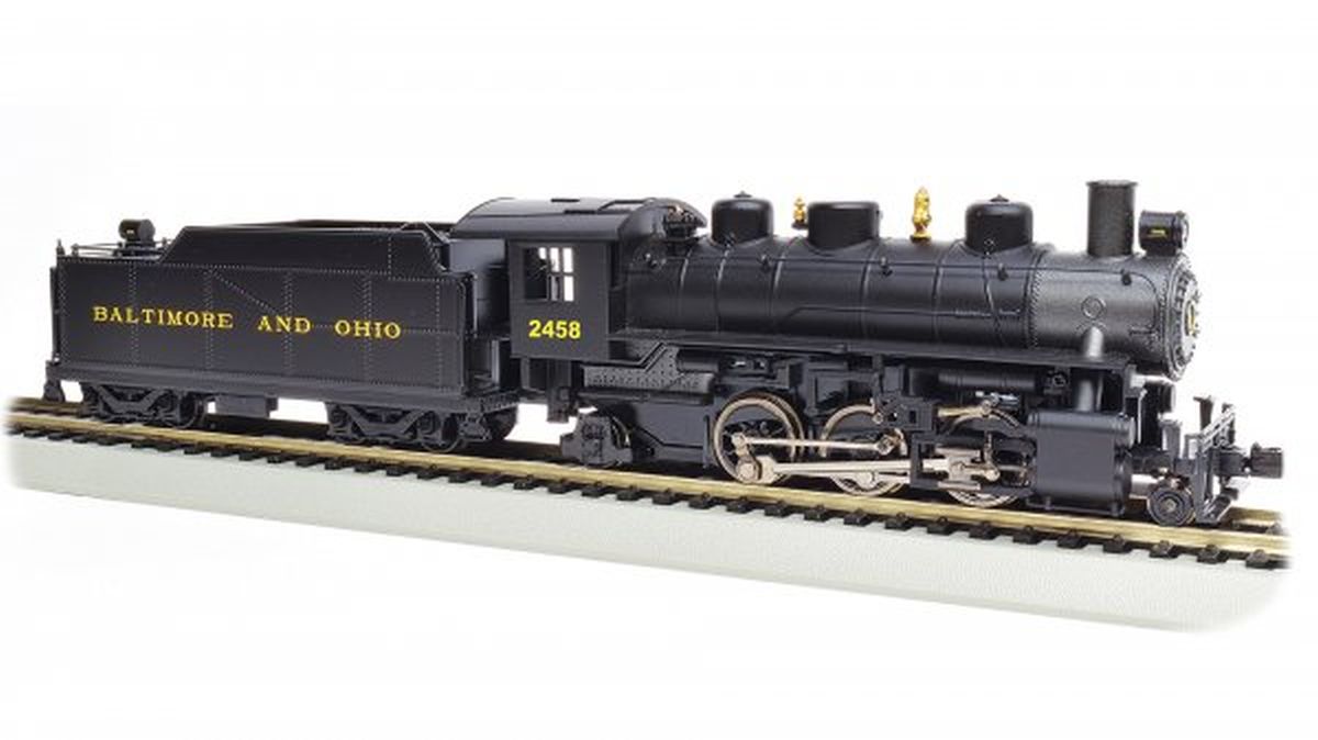 HO 2-6-2 Prairie Steam Loco B&O #2458 w/Smoke