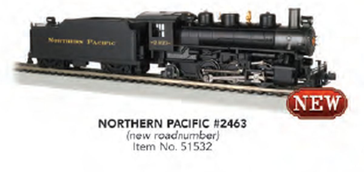 HO 2-6-2 Prairie Steam Loco NP #2463