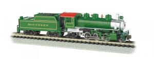 N 2-6-2 Prairie Steam Loco SOU/grn