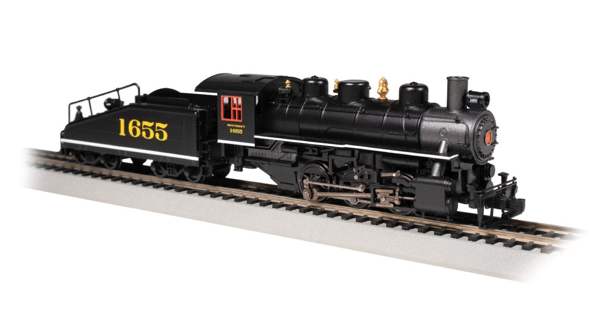 HO 0-6-0 Steam Loco w/Slope Tender SOU #1655 w/DCC Smoke