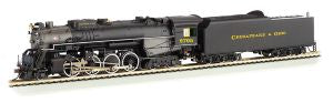 HO 2-8-4 Berkshire Steam Loco C&O #2705 Kanawha/DCC Sound