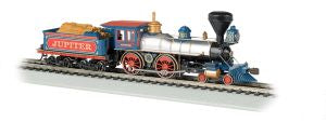 HO 4-4-0 American Steam Loco CP Jupiter w/Wood Load/DCC Soun