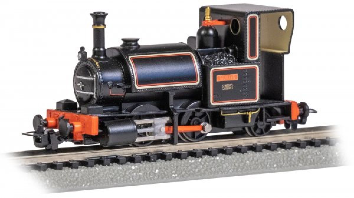 HOn30 Talyllyn F0-4-2ST Steam Loco/blk (Runs on N Track