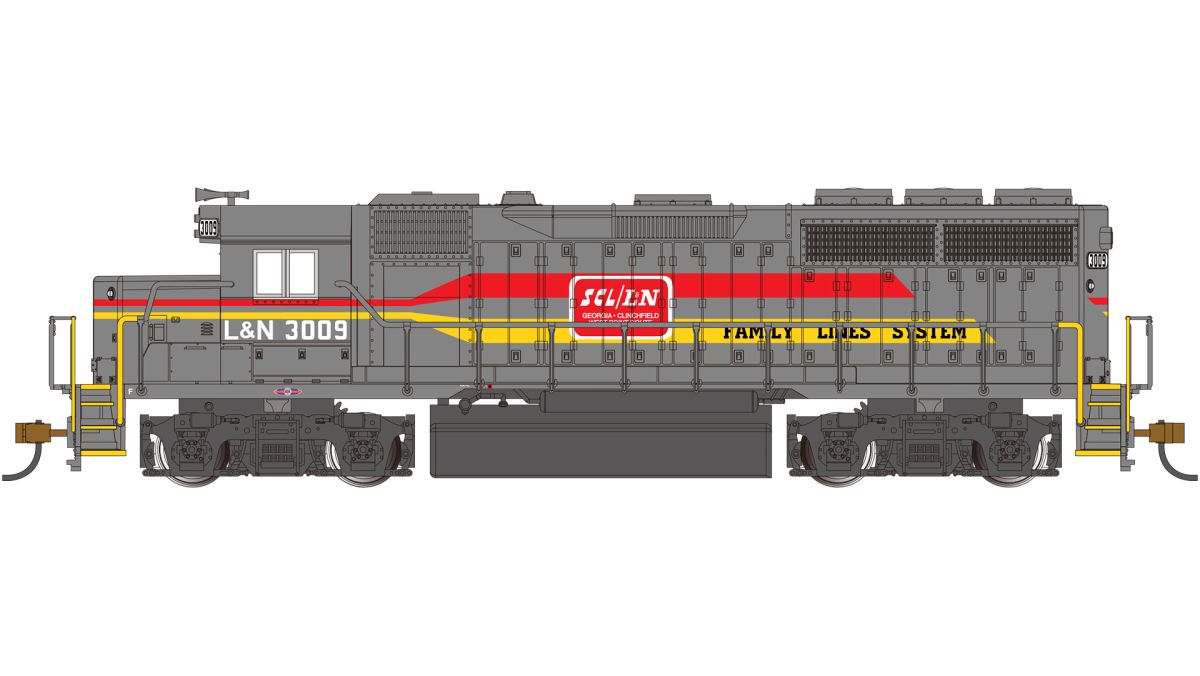 HO GP40 L&N #3009 (Family Lines System) DCC Sound