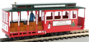 HO Cable Car w/Grip Man/Christmas