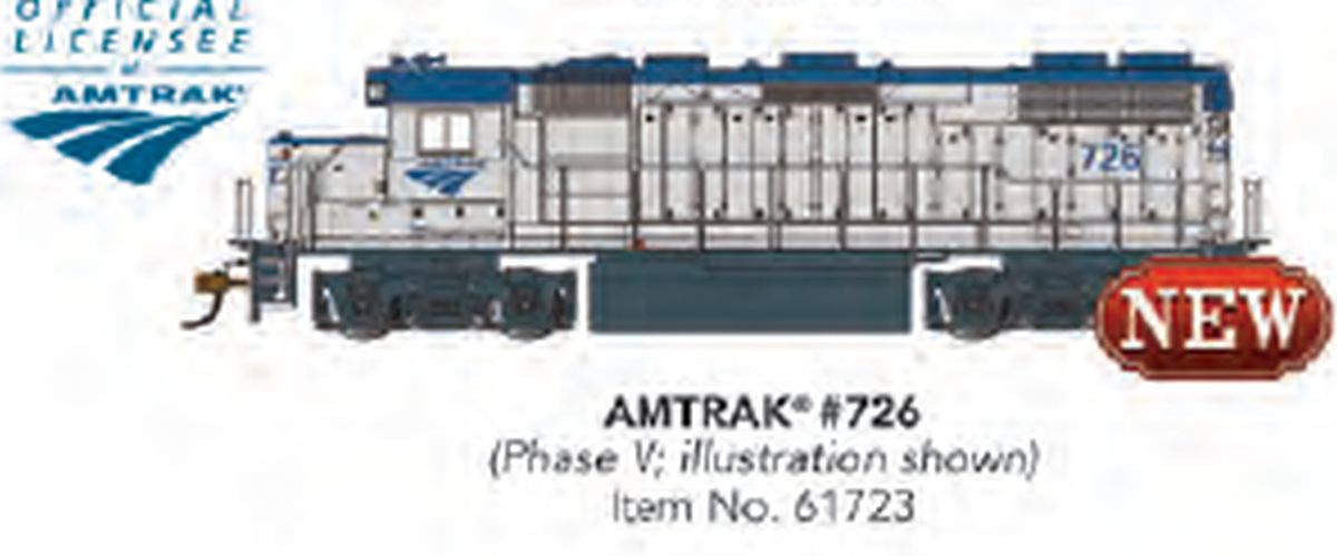 HO GP38-2 Diesel AMTRAK PHASE V #726
