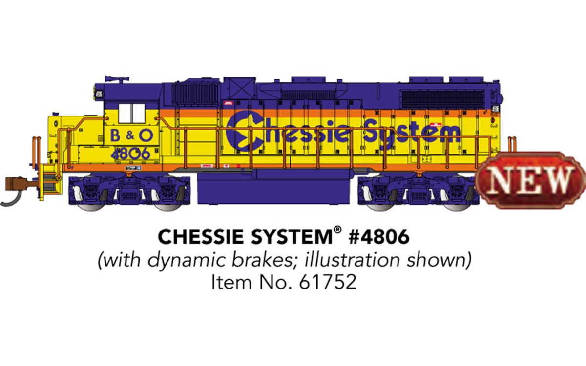 N GP38 Diesel Chessie #4806/DCC Ready
