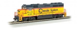 HO GP40 Diesel Chessie #4155/DCC Ready