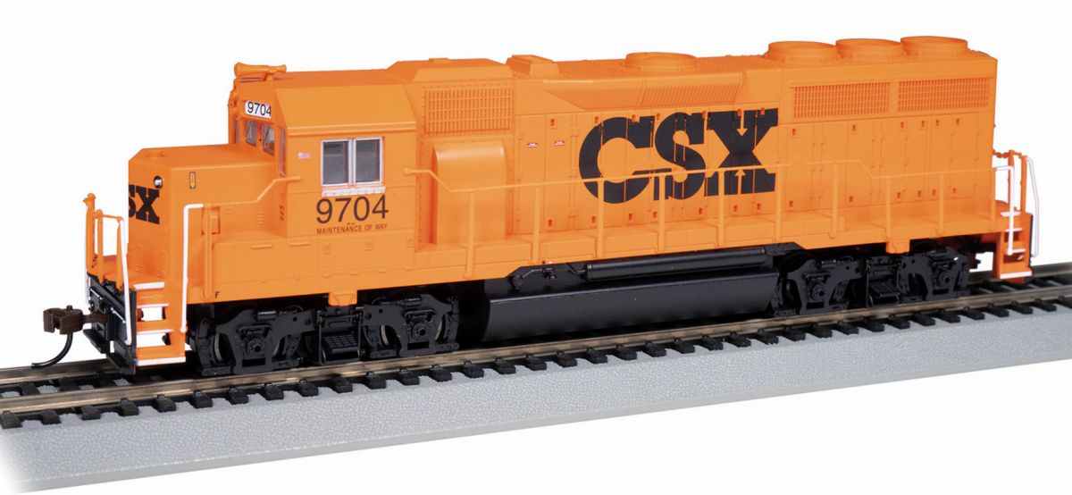 HO GP40 Diesel CSX #9704/MoW Orange/DCC Ready