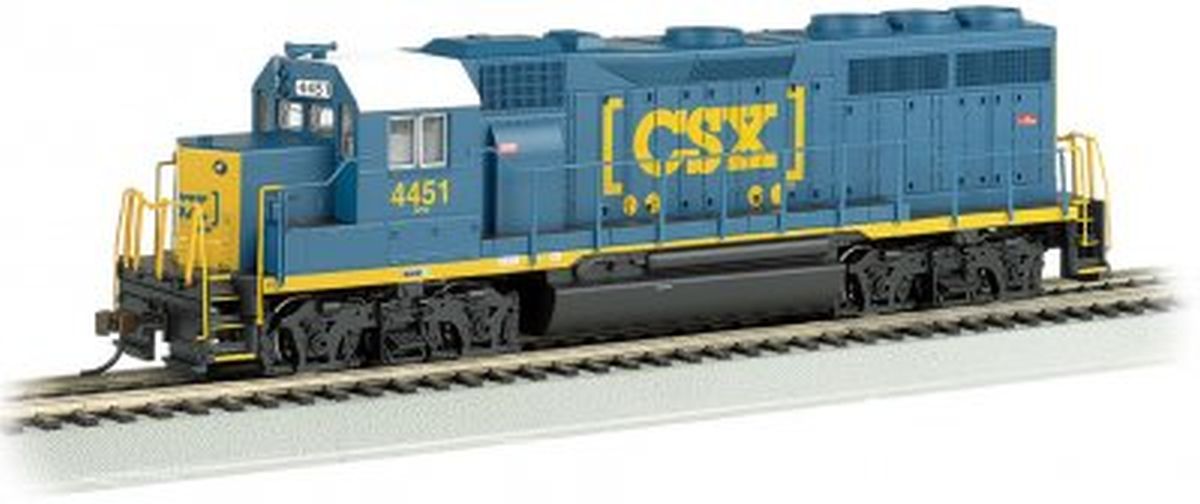N GP40 Diesel CSX #4451 HTM w/Operating Headlights