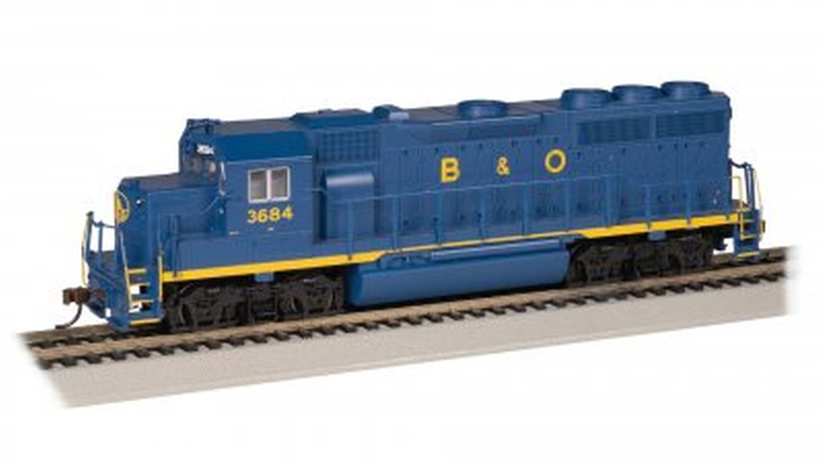 HO GP40 Diesel B&O #3684/DCC Sound