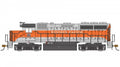 HO EMD GP40 WP #3510 SILVER & ORANGE DCC