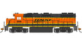 HO GP38-2 Bnsf #2040 With Dynamic Brakes DCC Sound Value