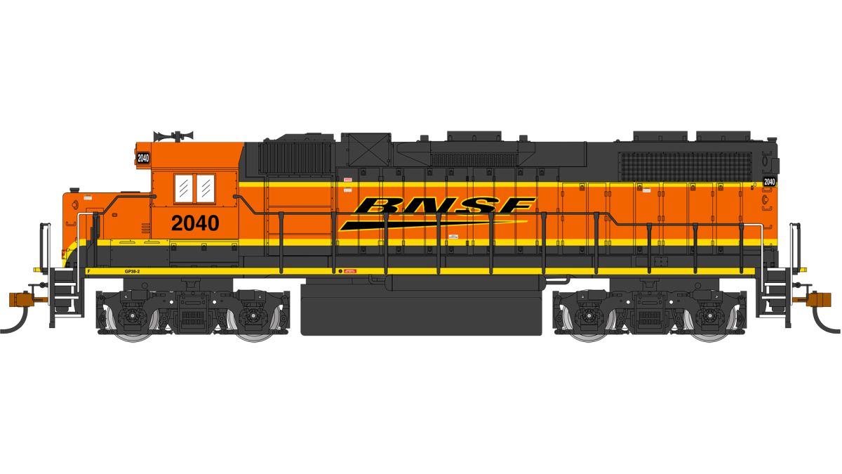 HO GP38-2 Bnsf #2040 With Dynamic Brakes DCC Sound Value
