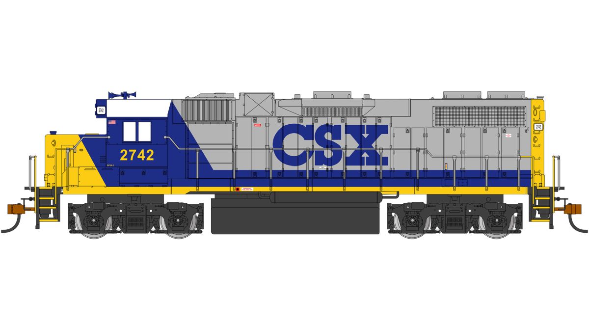 HO GP38-2 Csx #2742 (Bright Future) With Dynamic Brakes DCC