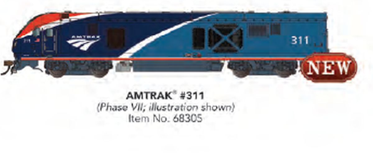 HO ALC-42 Charger Amtrak #311 PhVII w/DCC Sound