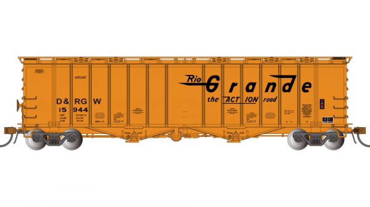 HO GATX 4180 D&RG WESTERN #15944 AIRSLIDE HOPPER