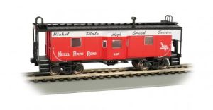 HO Bay-Window Caboose NKP w/Roof Walk