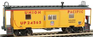 HO Bay-Window Caboose UP w/Roof Walk