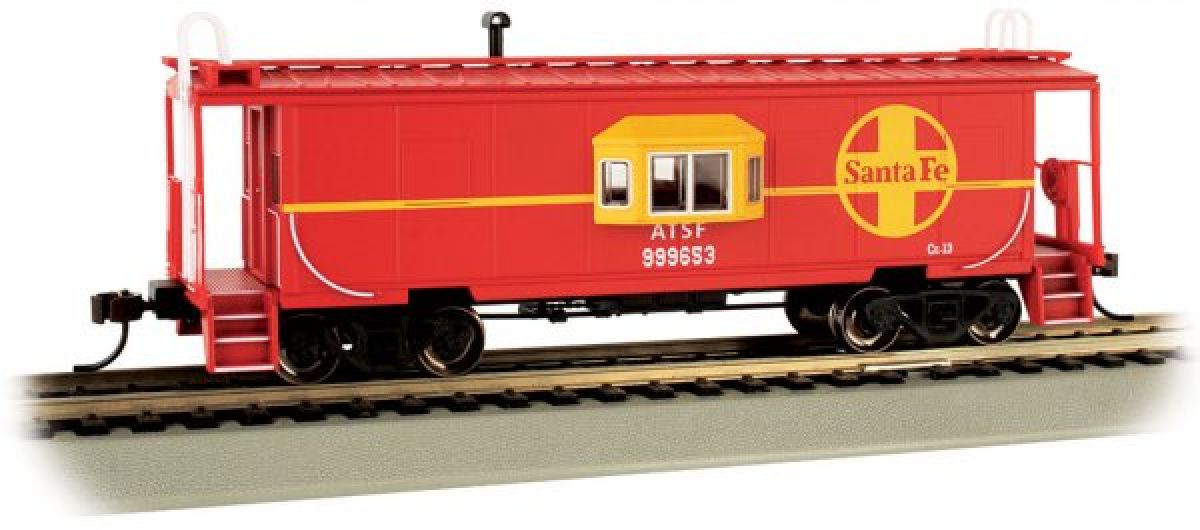 HO Bay-Window Caboose SF w/Roof Walk