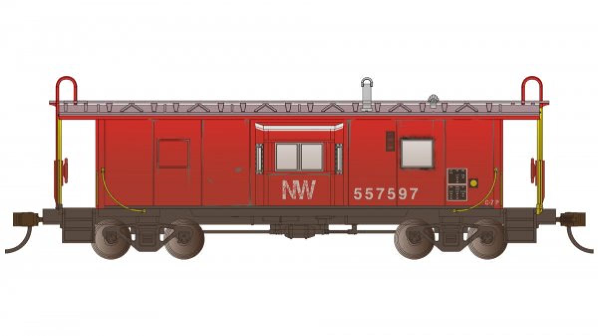 HO Workhorse Series BAY WINDOW CABOOSE N&W #55759