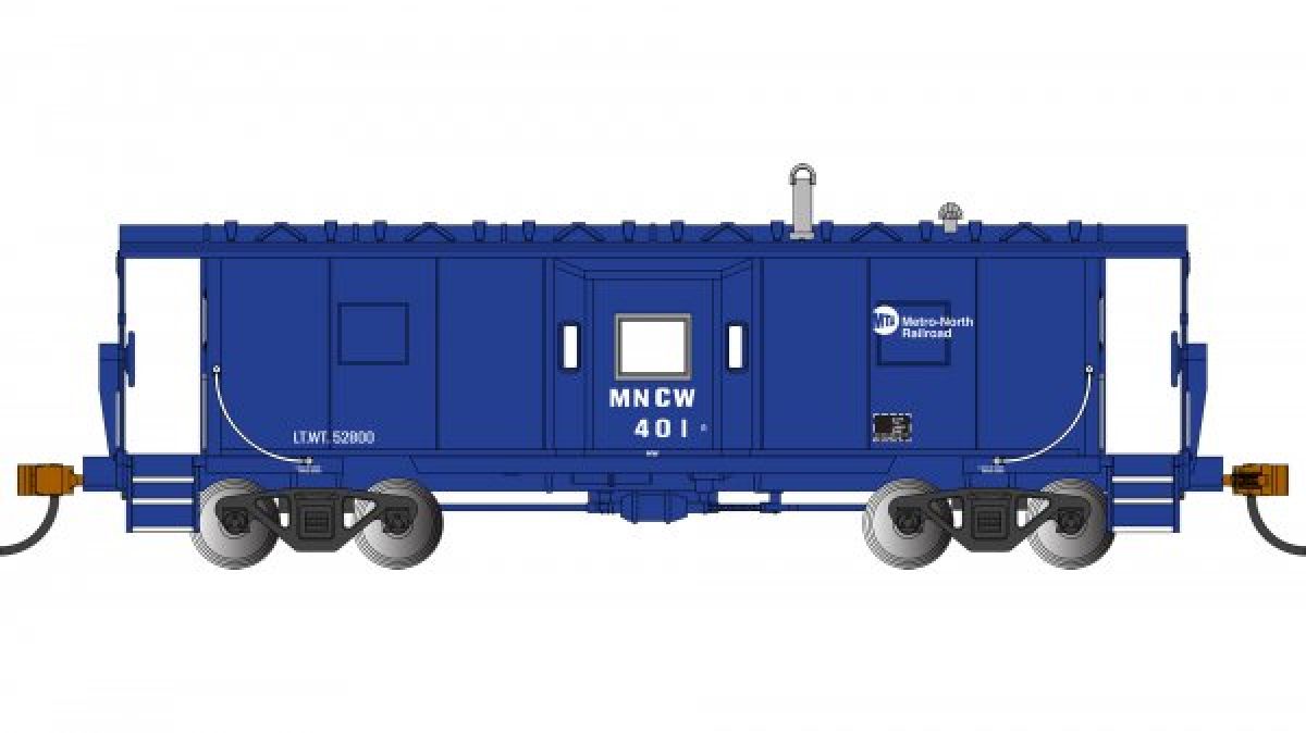 HO METRO-NORTH #401 Bay Window Caboose