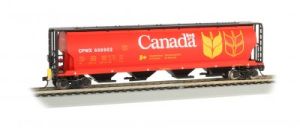 HO 4-Bay Cyl.Hopper Canada Grain/red